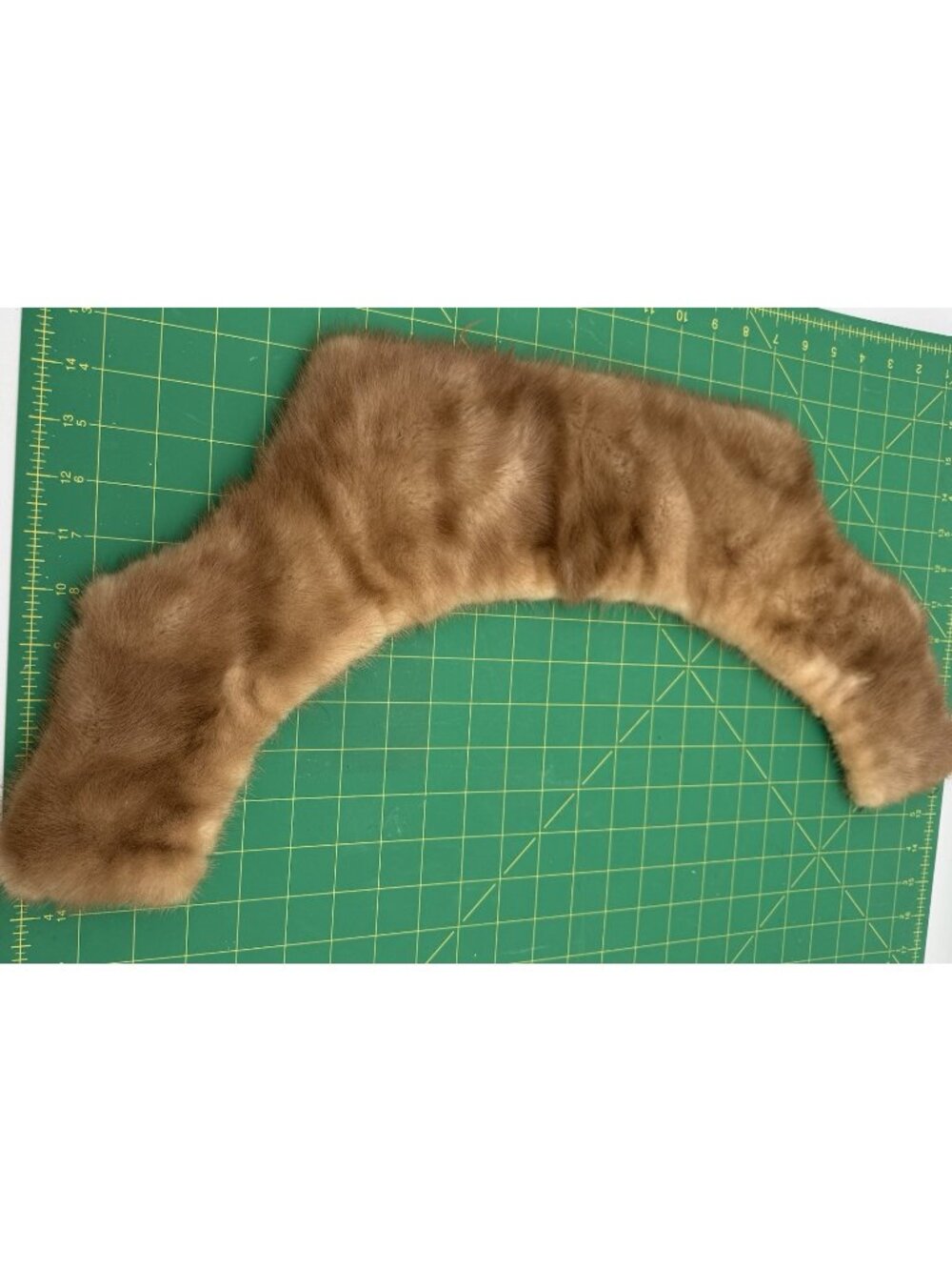 Vintage Mink Light Brown Fur Collar Stolle